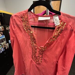 First Issue Pink Embellished Tunic